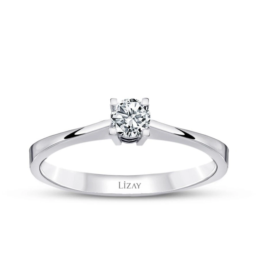 0.10 Carat Diamond Round Solitaire Engagement Ring
