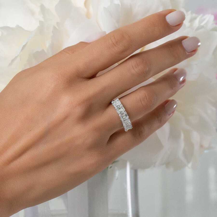 0.60 Carat Diamond Baguette Ring