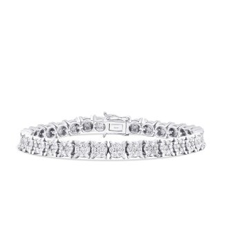 4.11 Carat Diamond Tennis Bracelet