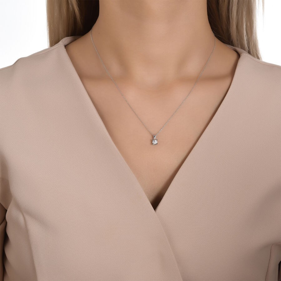0.08 Carat Diamond Solitaire Neclace