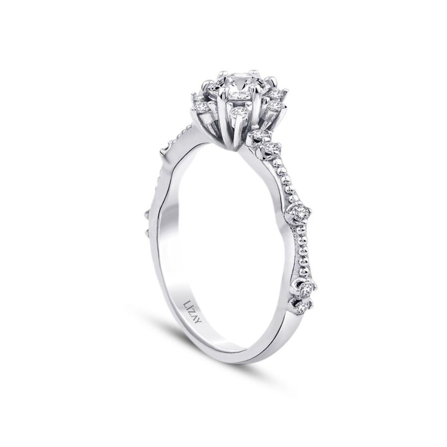 0.51 Carat Diamond Round Solitaire Engagement Ring
