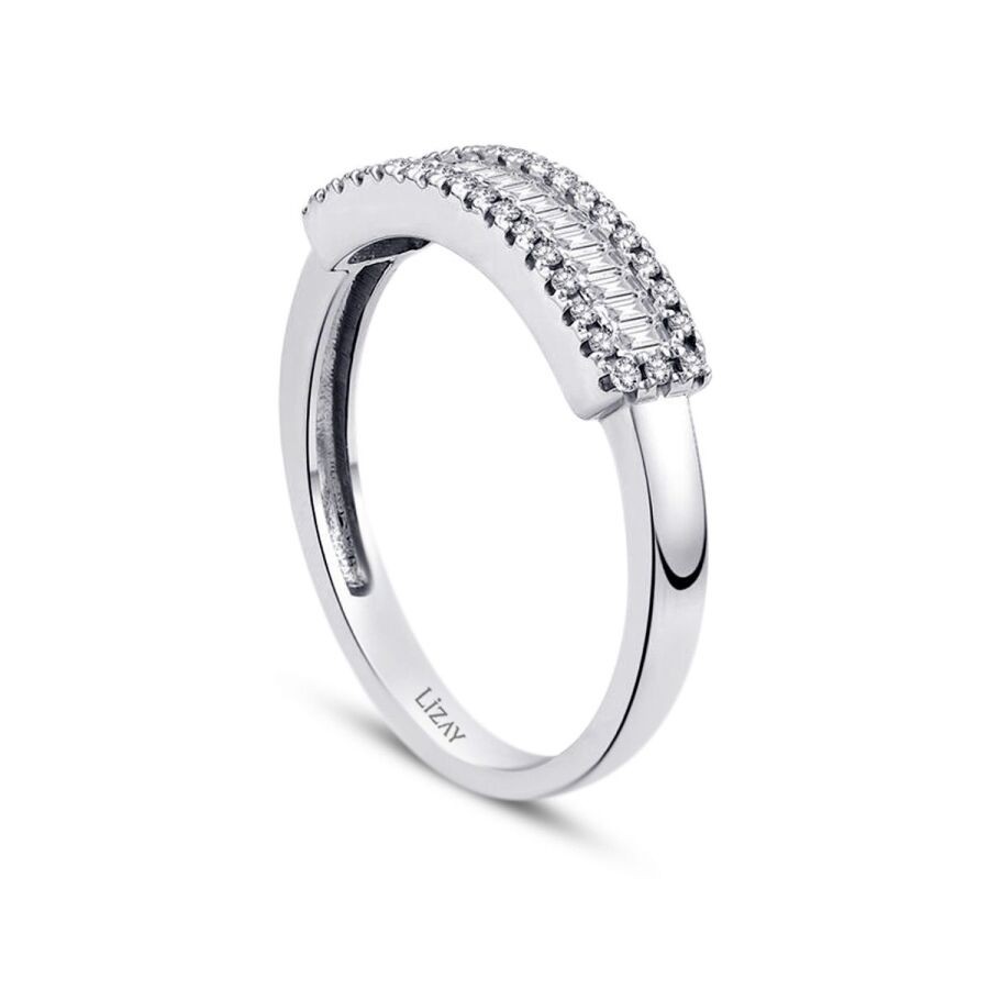 0.38 Carat Diamond Baguette Ring