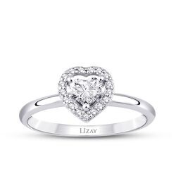0,39 Karat Diamant Herz Trend Ring