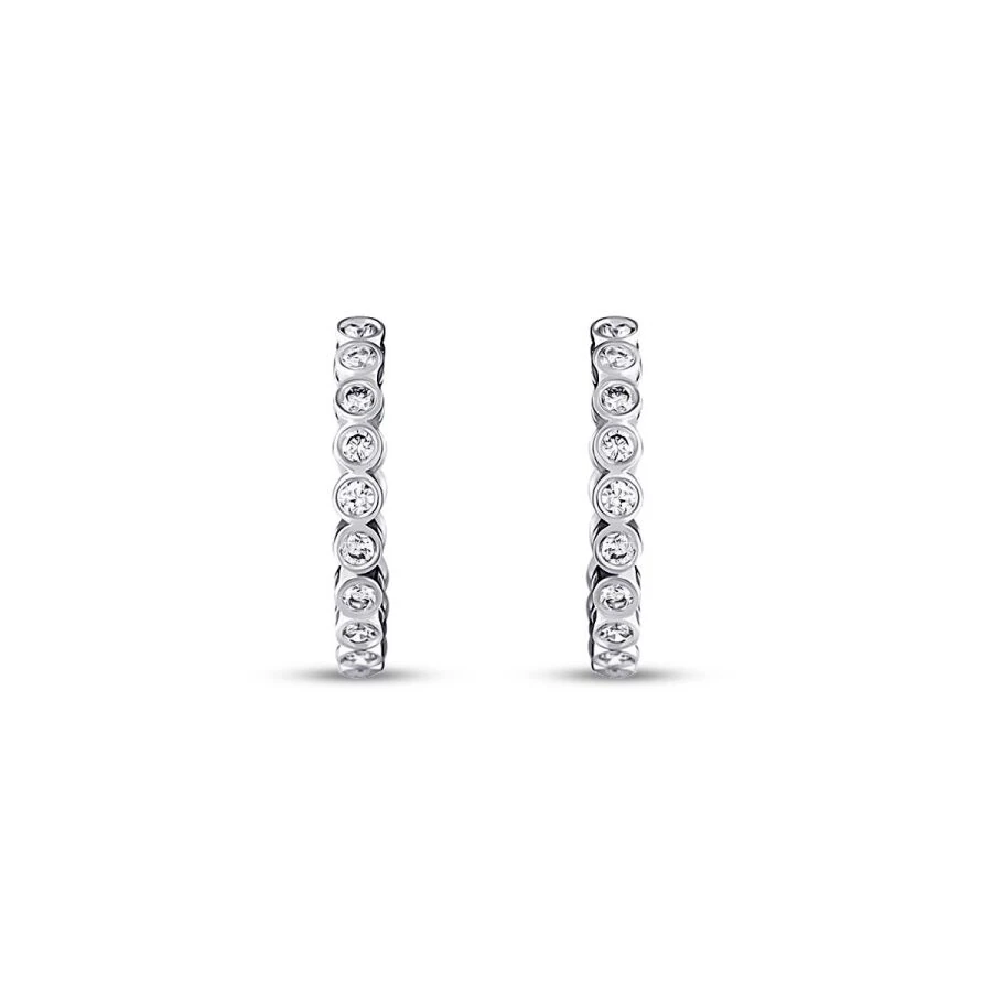 0.43 Carat Diamond Hoop Earrings