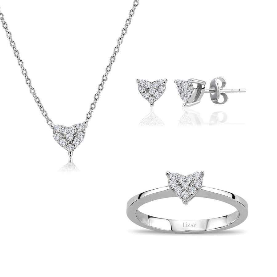 0.24 Carat Diamond Heart Mini Set
