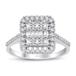 0.49 Carat Diamond Baguette Ring