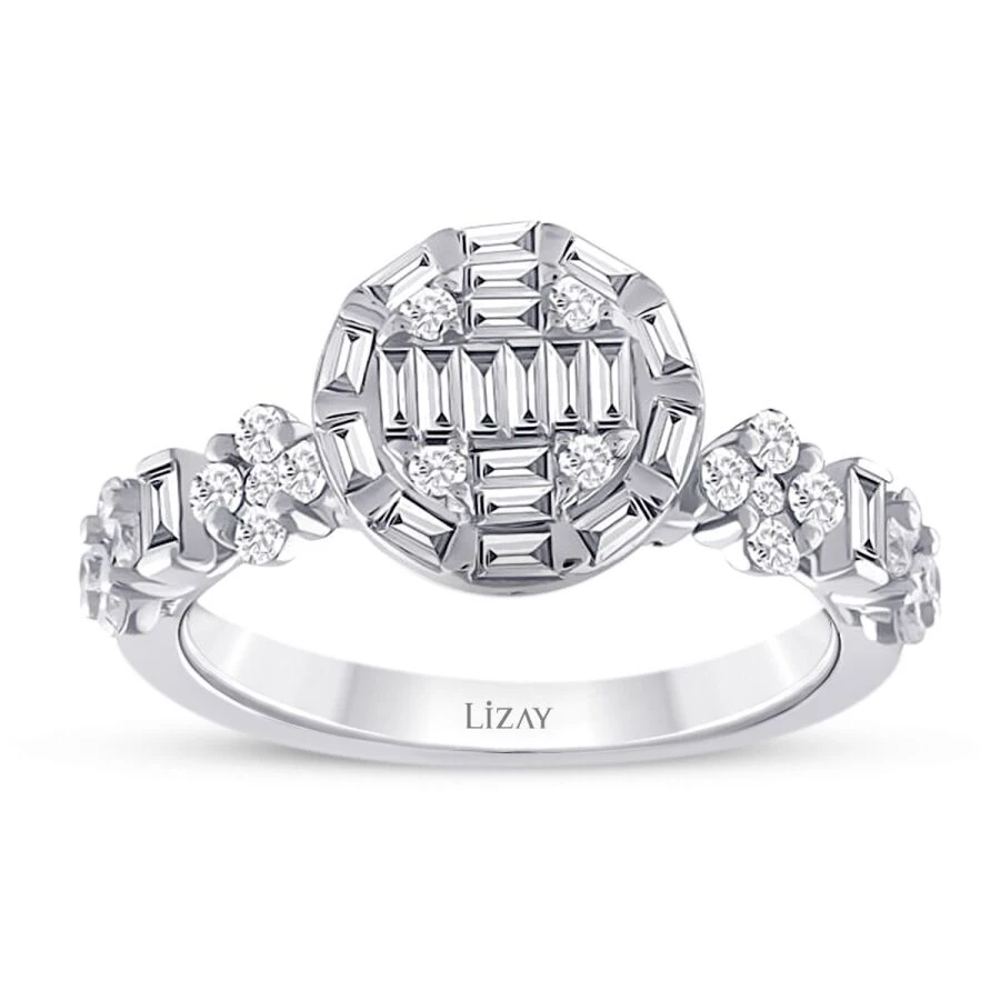 0.82 Carat Diamond Baguette Ring