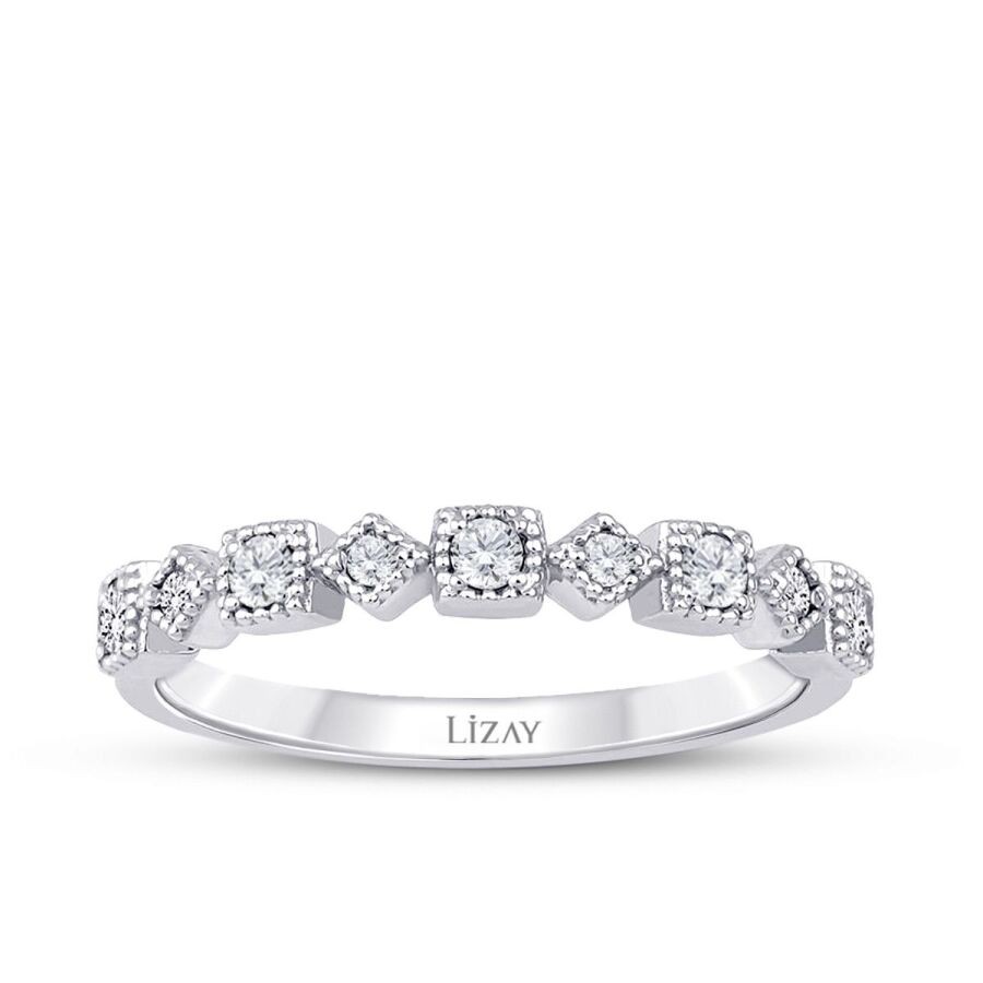 0.25 Carat Diamond Nine-Stone Ring