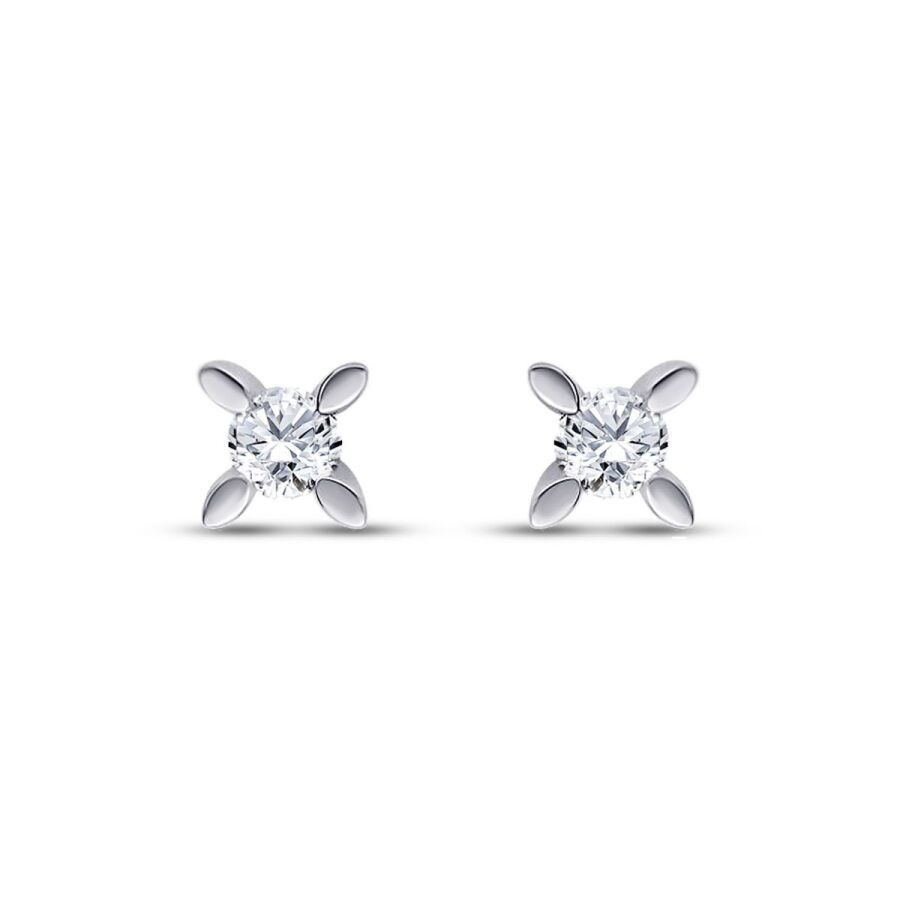 0.21 Carat Diamond Solitaire Earring