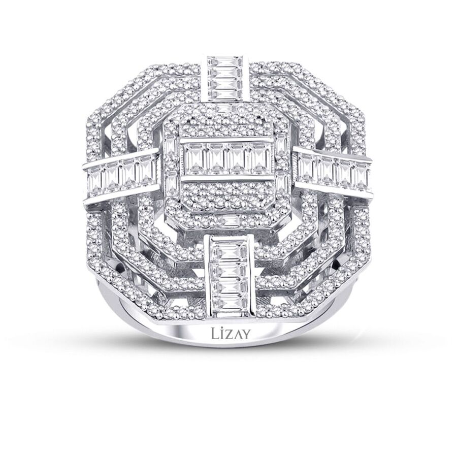 1.98 Carat Diamond Baguette Ring