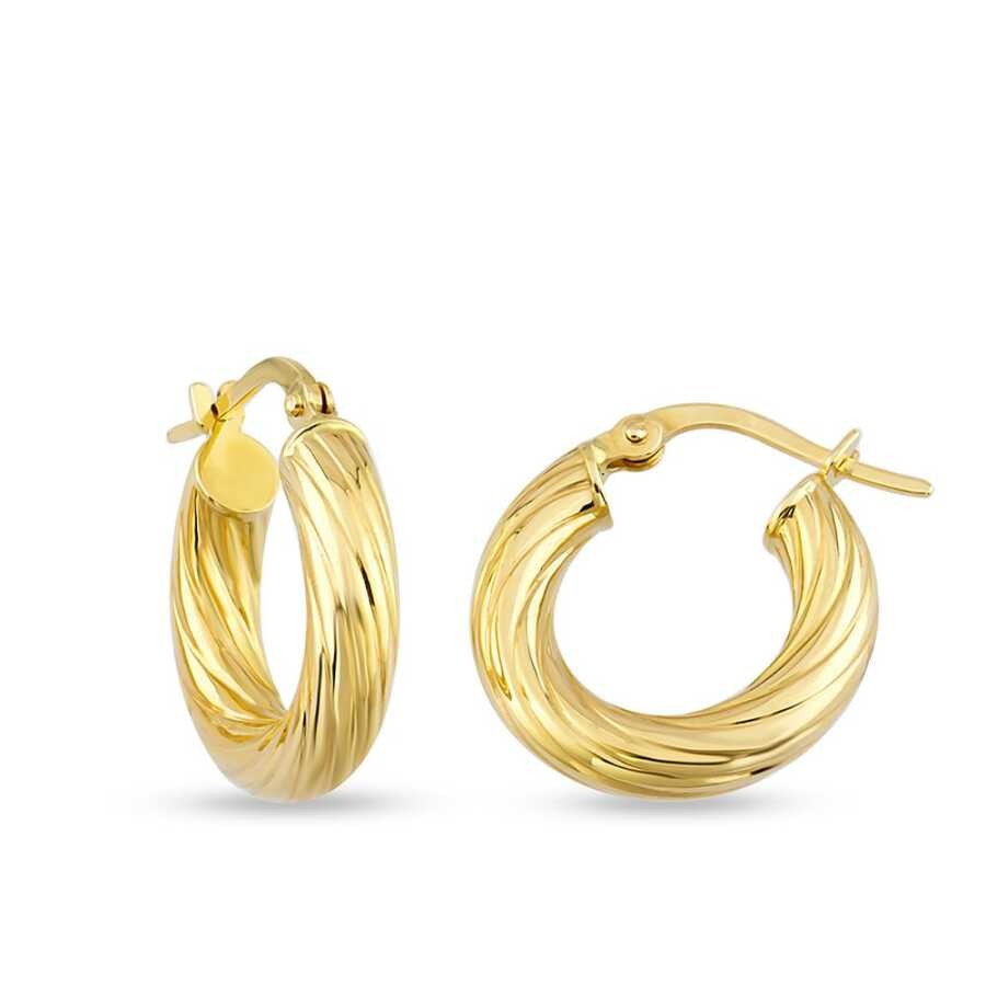 Gold Huggies Earrings