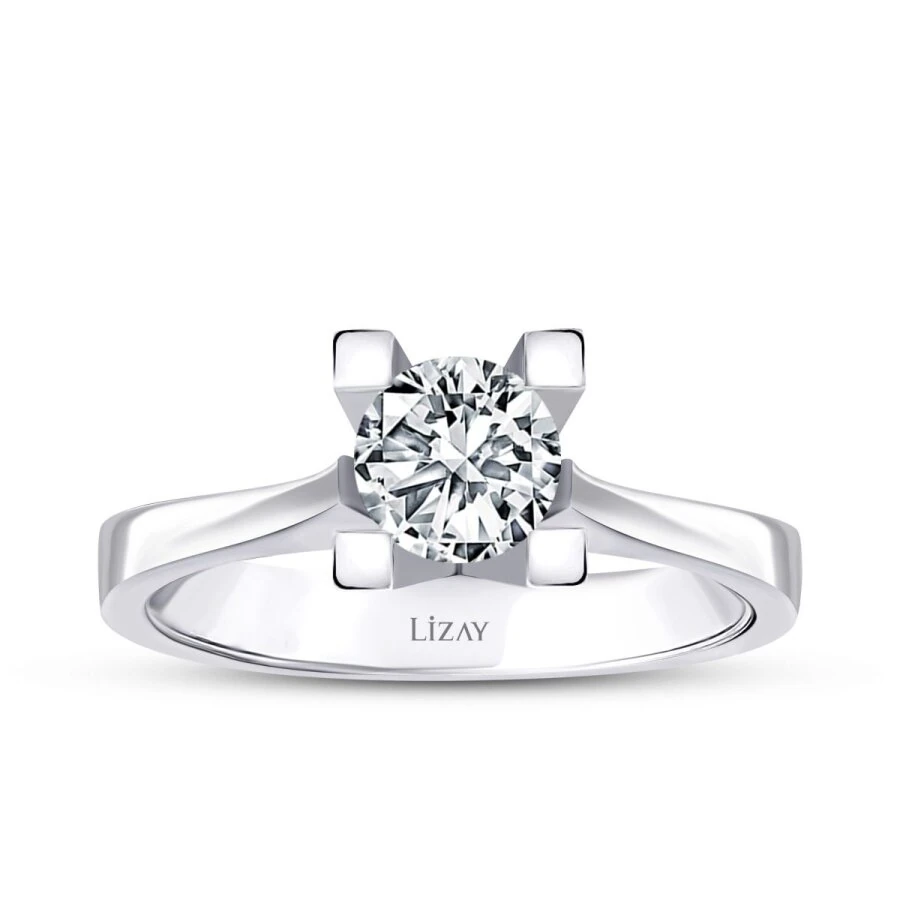 0.70 Carat Diamond Round Solitaire Engagement Ring