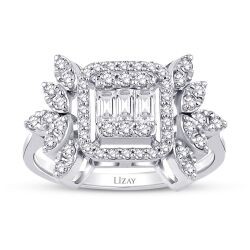 0,58 Karat Diamant Baguette Ring