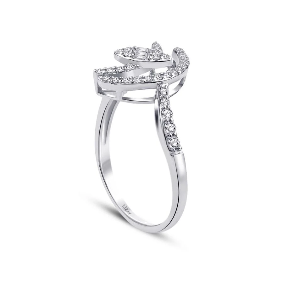 0.27 Carat Diamond Baguette Ring