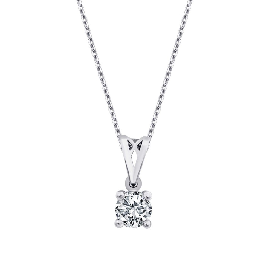0.24 Carat Diamond Solitaire Necklace