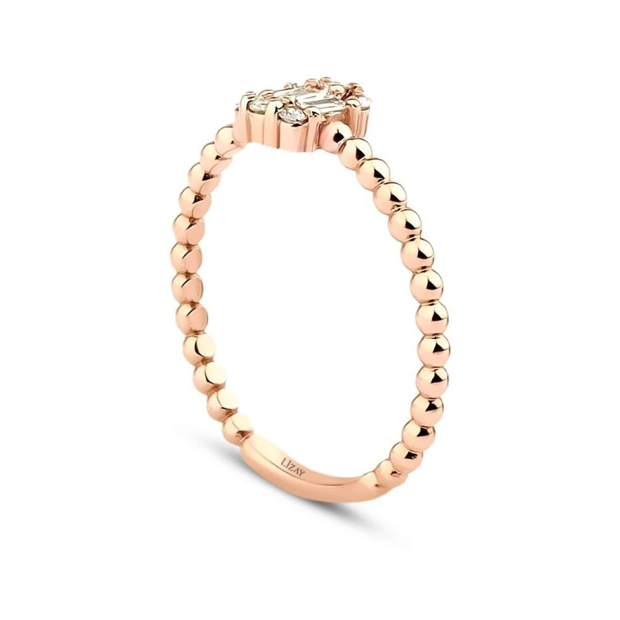 0.17 Carat Diamond Baguette Ring