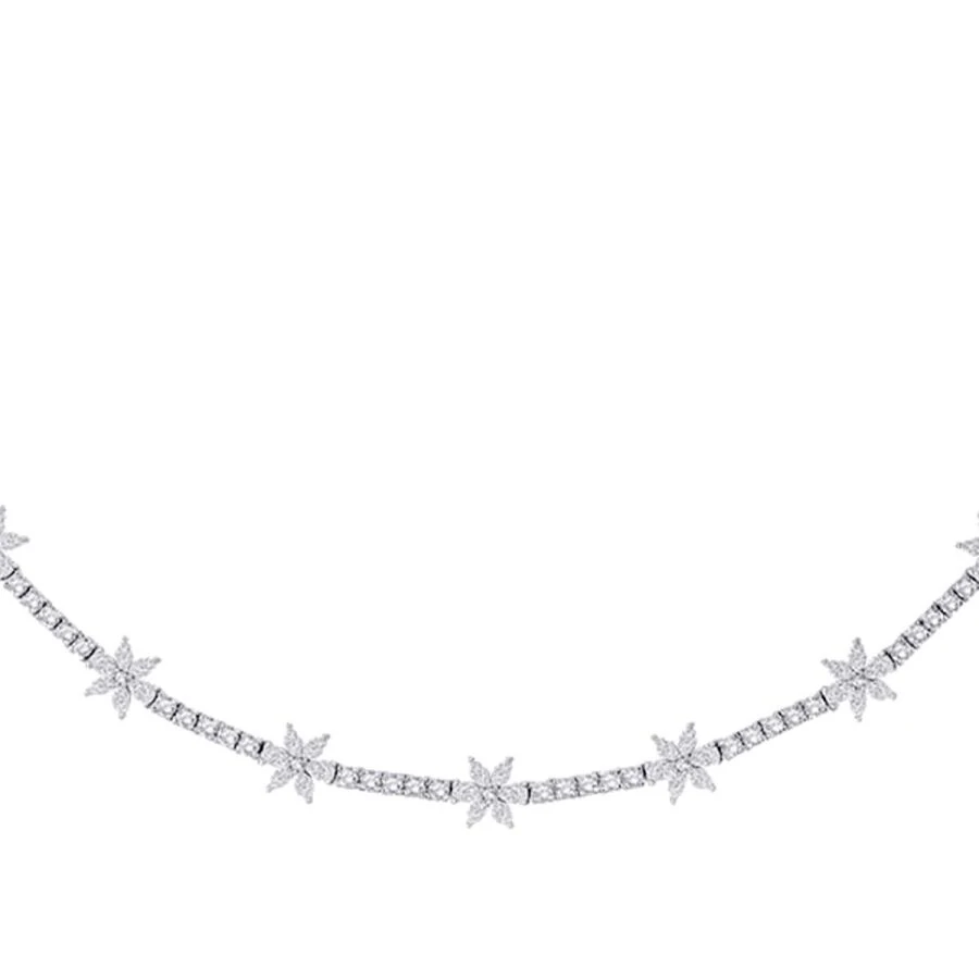 4.88 Carat Diamond Flower Neckband