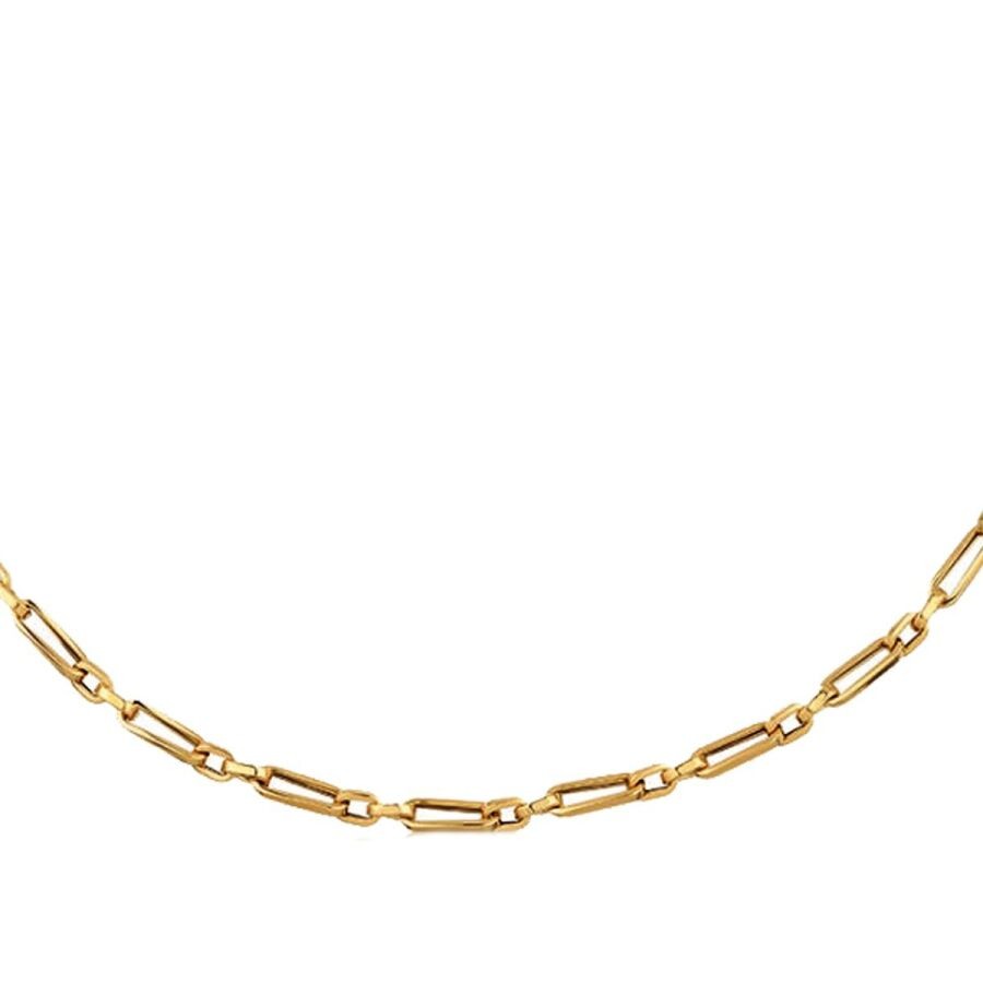 Gold Paperclip Chain Necklace