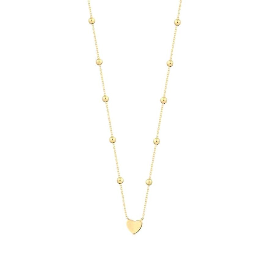 Gold Heart Doric Necklace