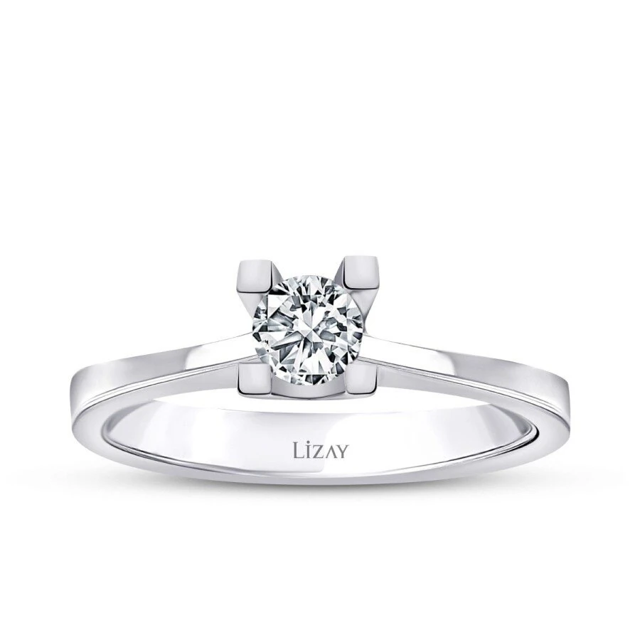 0.35 Carat Diamond Round Solitaire Engagement Ring