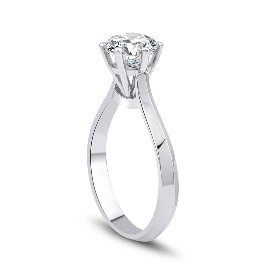 1.50 ct. Diamant Rund Solitär Verlobungsring