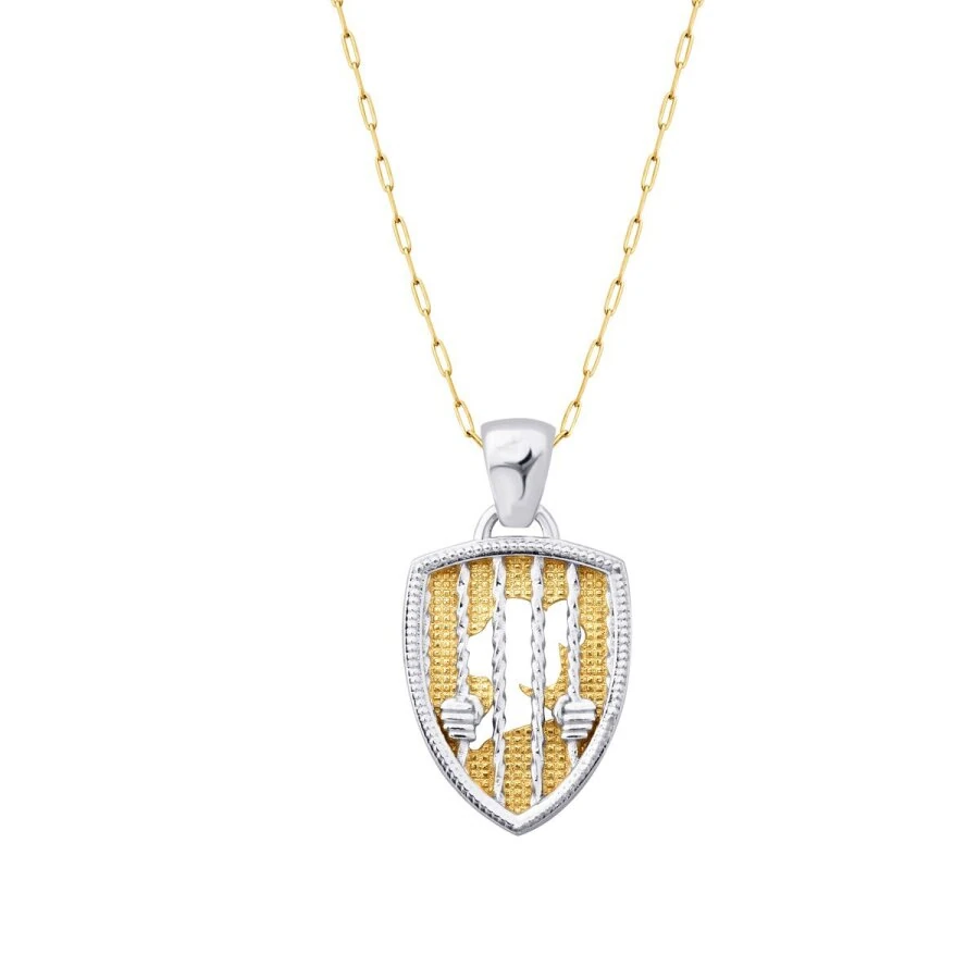 Gold Double-Sided Cage Necklace