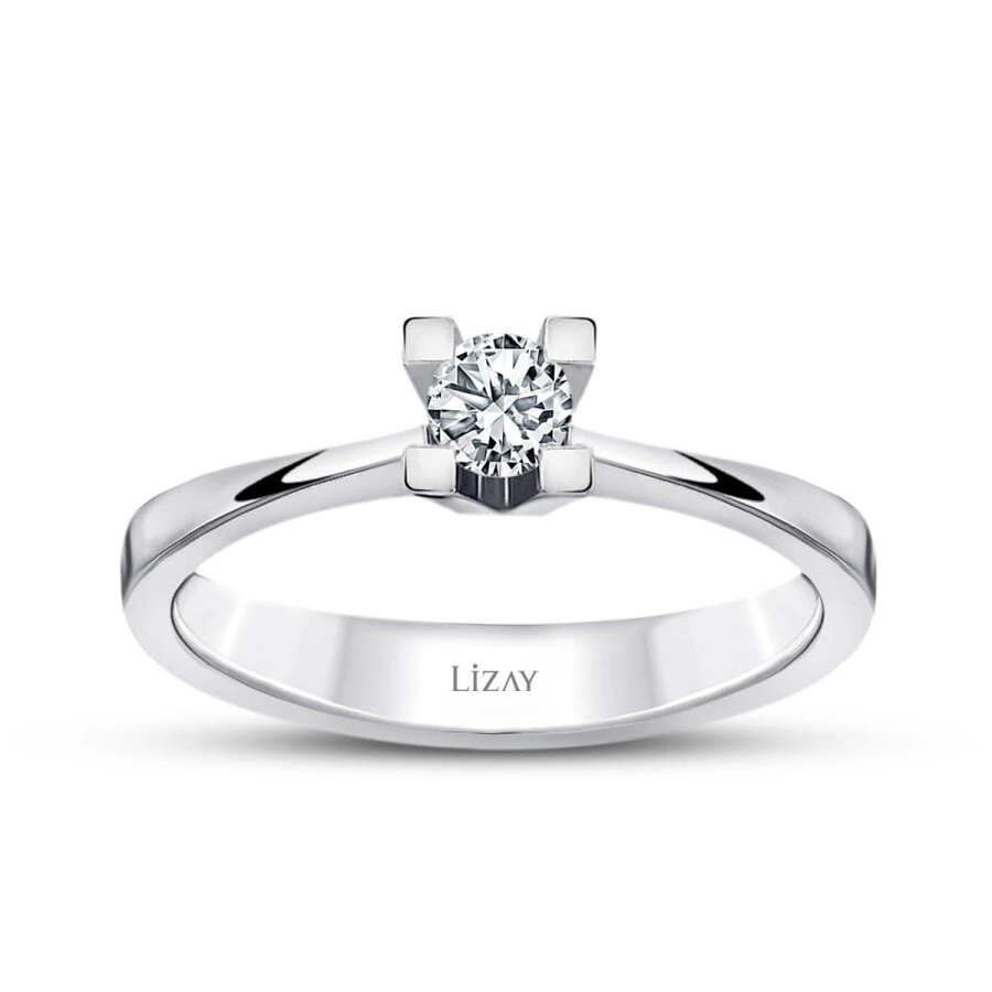 0.15 Carat Diamond Round Solitaire Engagement Ring