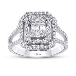 0.55 Carat Diamond Baguette Ring