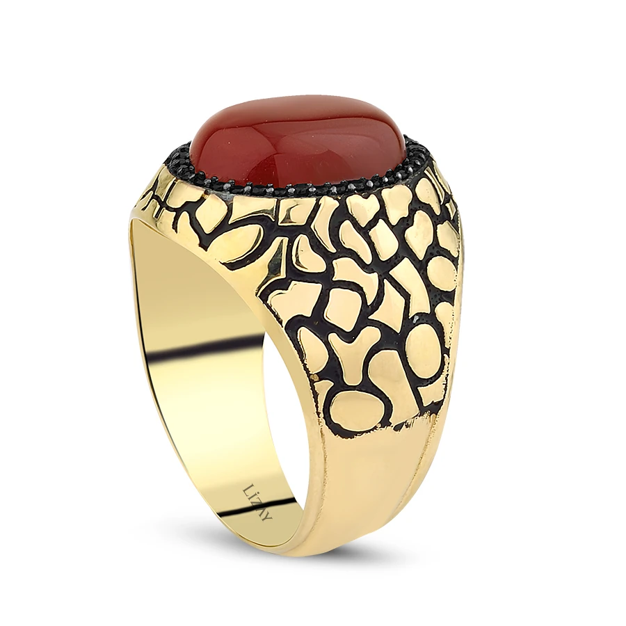 Gold Stone Men’s Ring