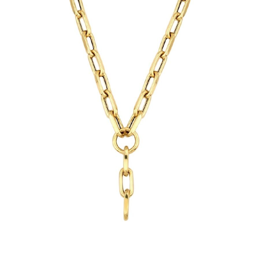 Gold Paperclip Necklace