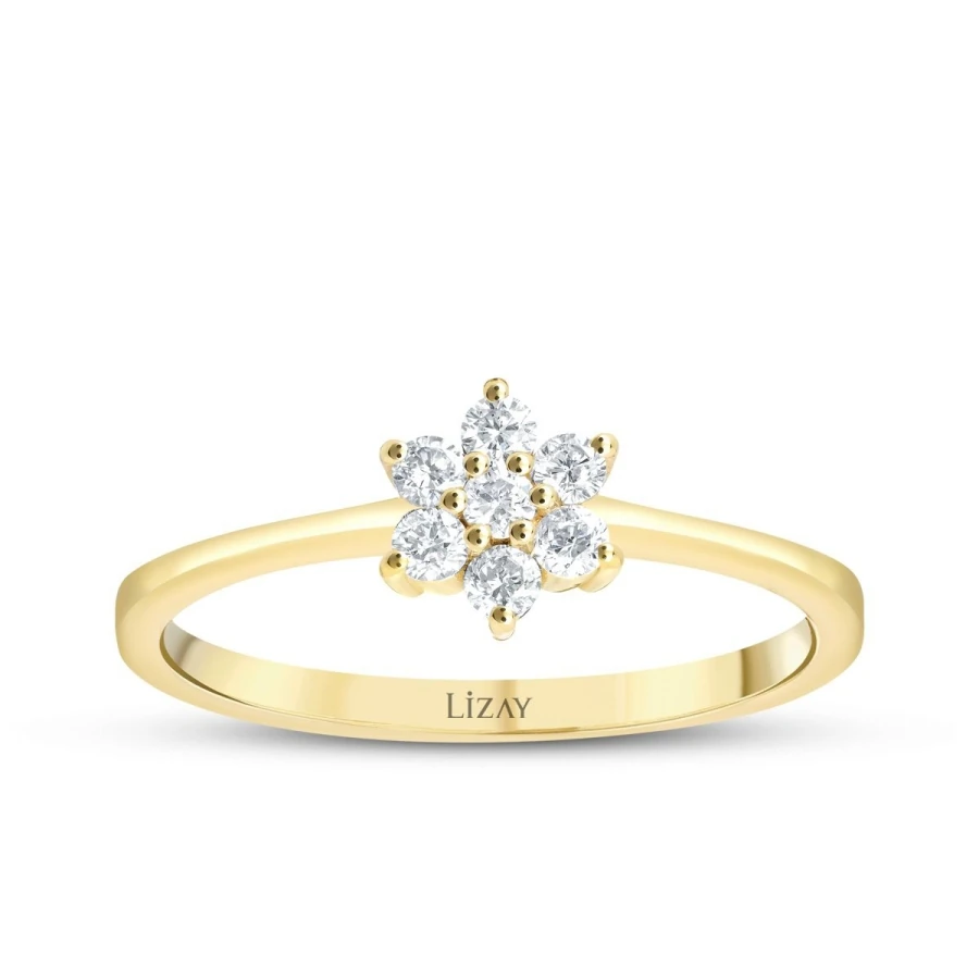 0.25 Carat Diamond Flower Ring