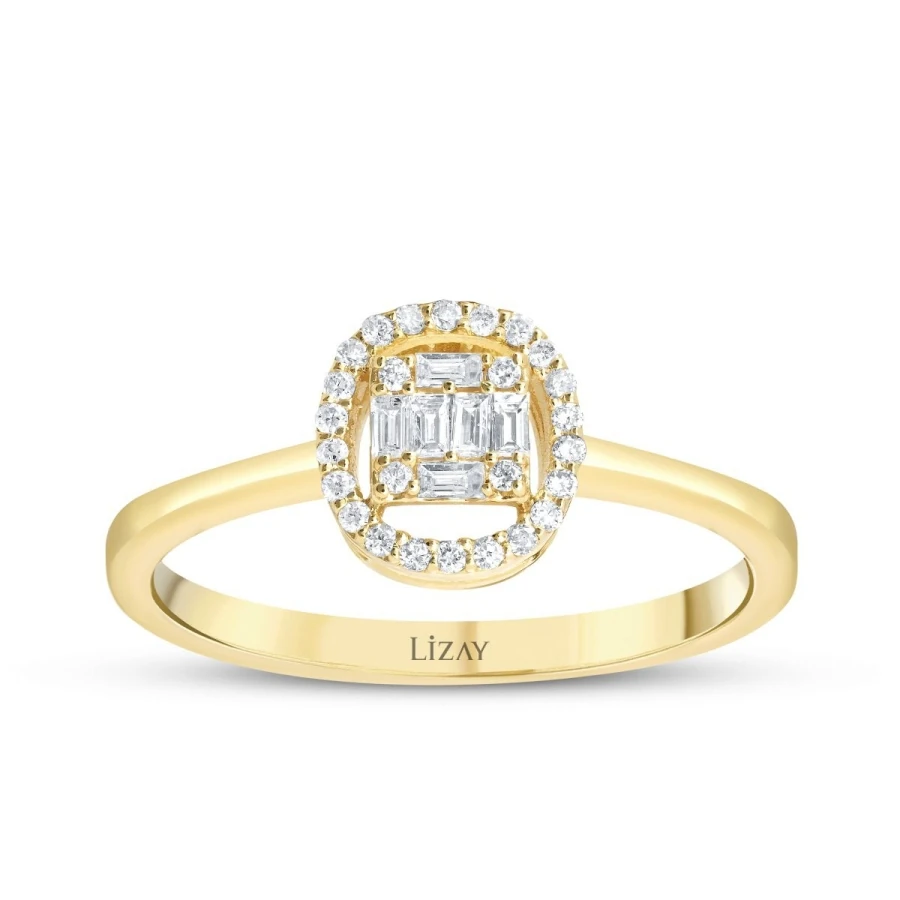 0.17 Carat Diamond Baguette Ring