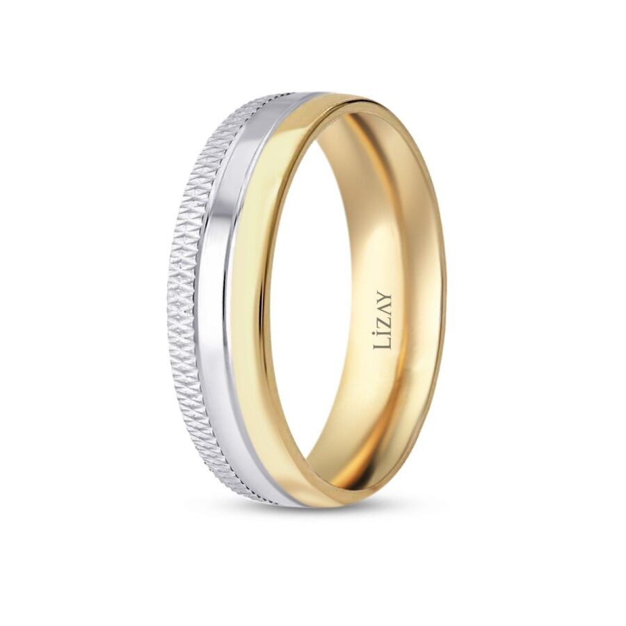 Gold Zweifarbiger Ehering