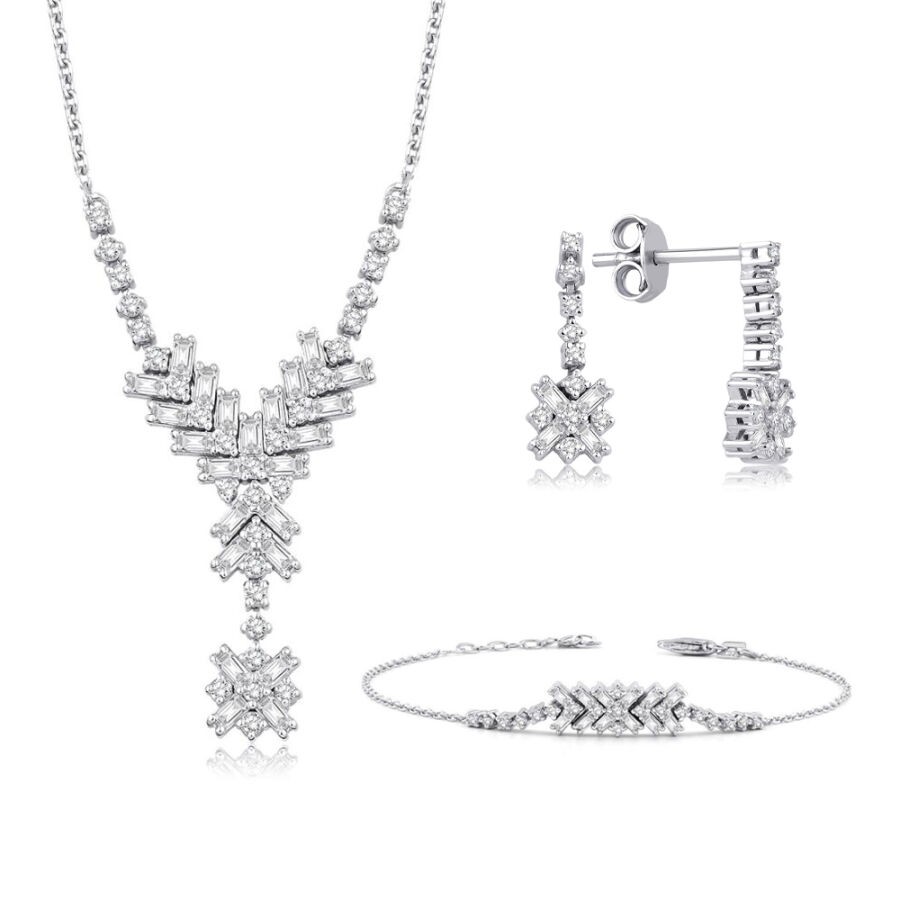 1.09 Carat Diamond Baguette Set