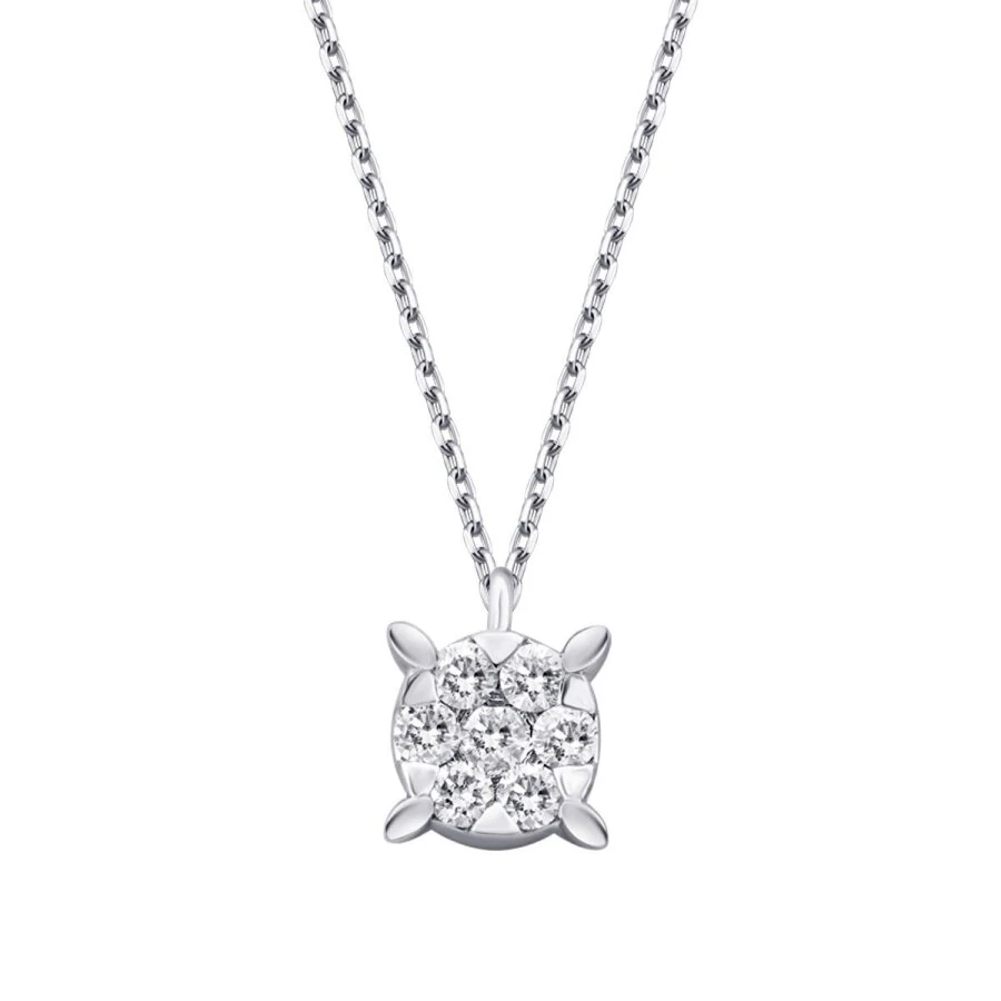 0.13 Carat Diamond Trend Solitaire Necklace