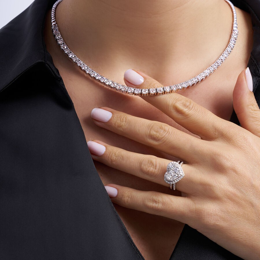 1.64 Carat Diamond Heart Ring