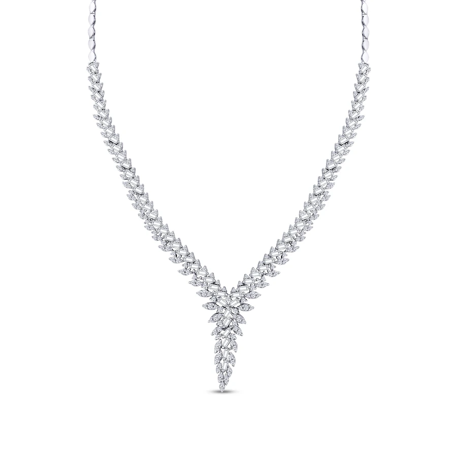 Gold Baguette Collar Necklace