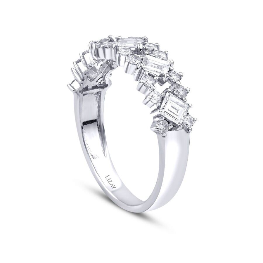 0.83 Carat Diamond Baguette Ring