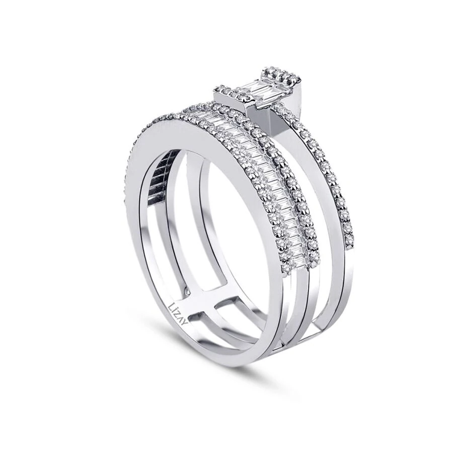 0.77 ct. Diamant Baguette Ring