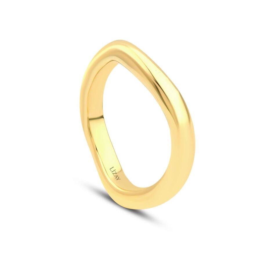 Gold Elegant Domed Ring