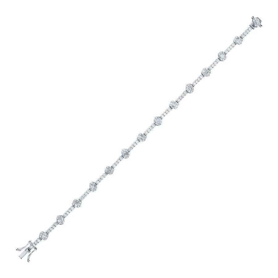 2.10 Carat Diamond Baguette Bracelet