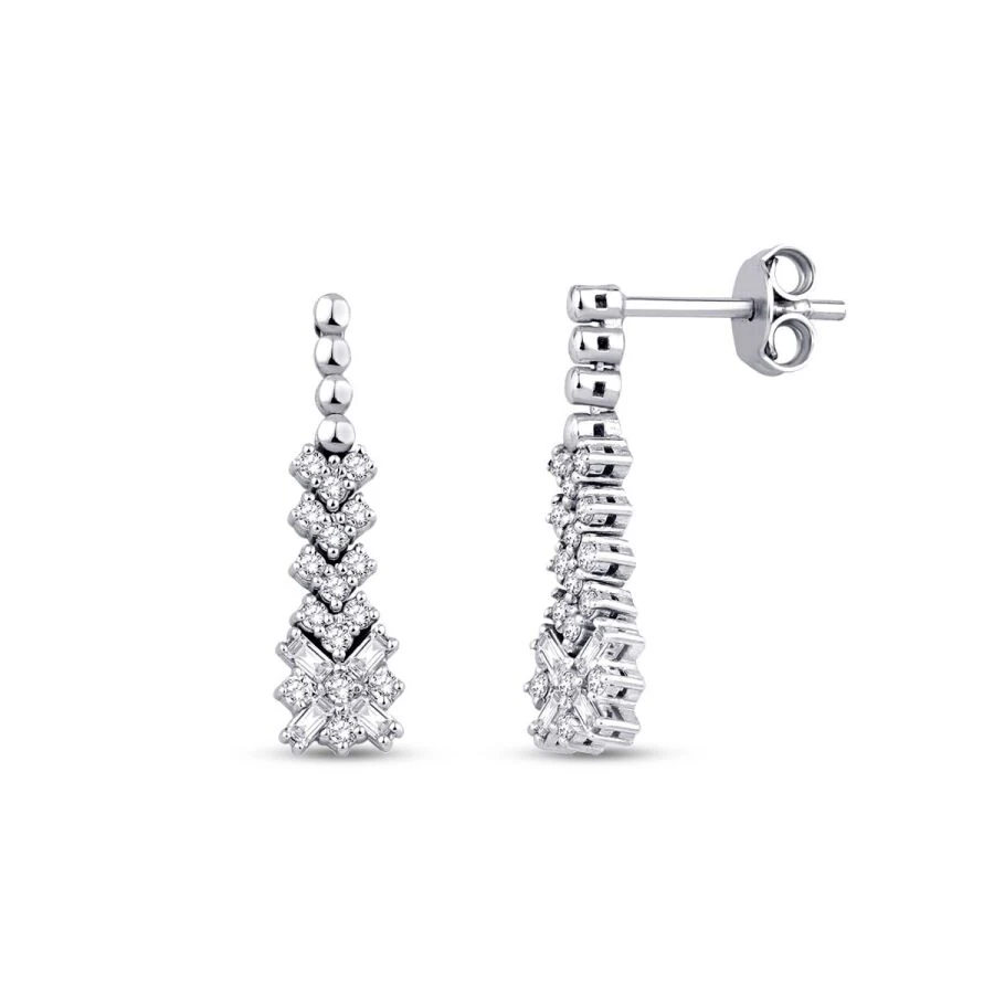 0.50 ct. Diamant Baguette Ohrringe