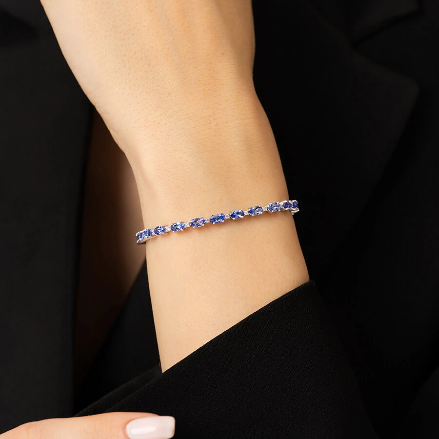 6.73 ct. Diamant Tansanit Armband