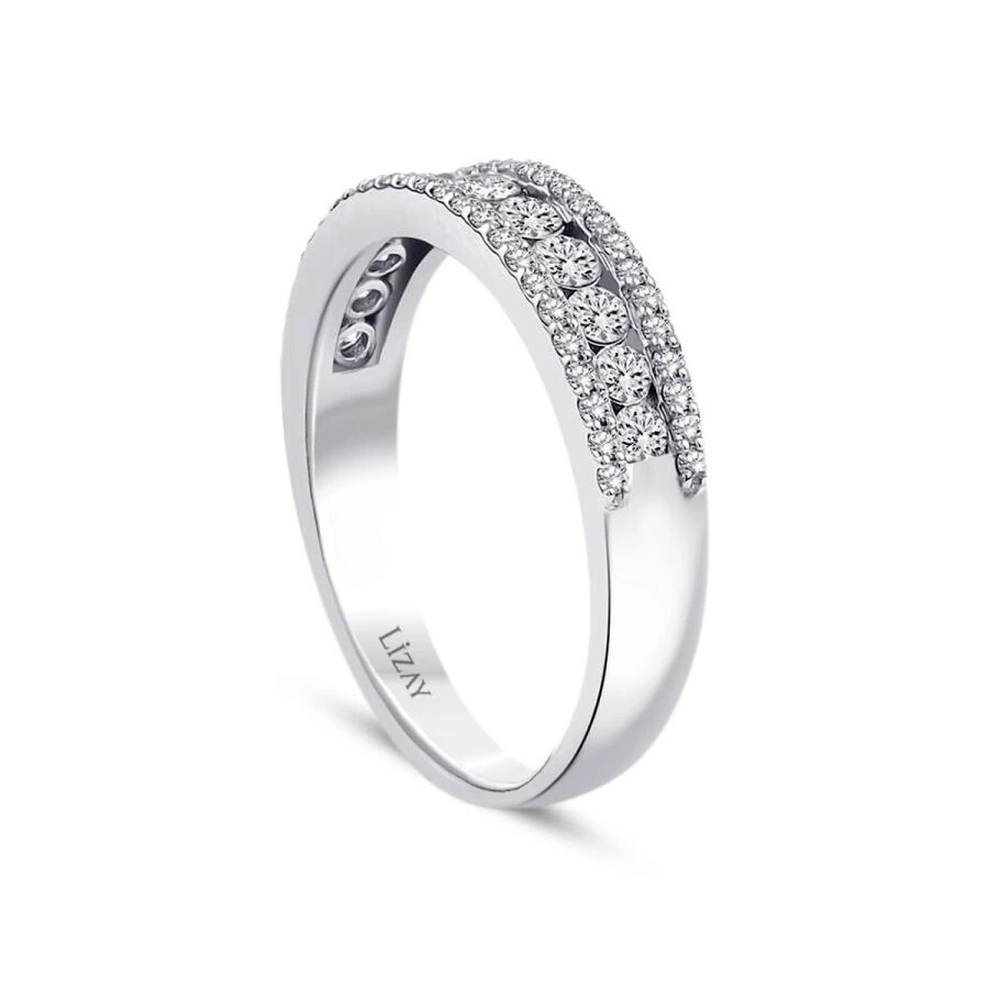 0.63 Carat Diamond Half-Eternity Ring