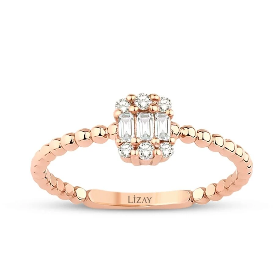 0.17 Carat Diamond Baguette Ring