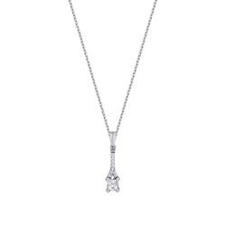 0.16 Carat Diamond Solitaire Necklace