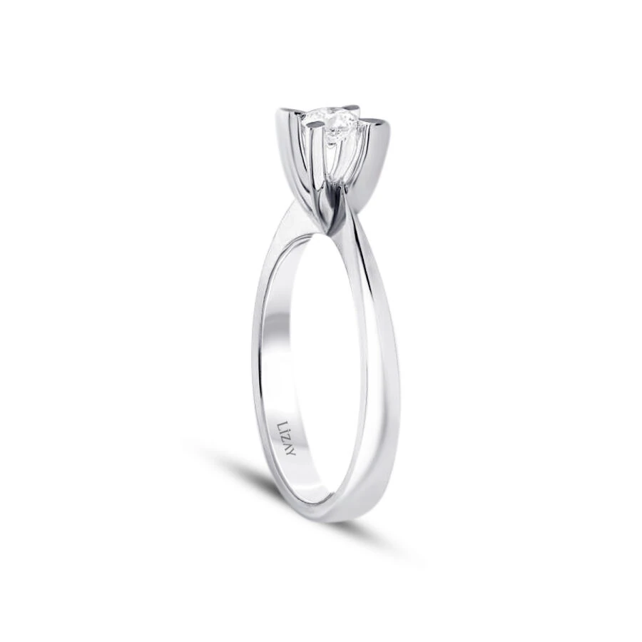 0.15 Carat Diamond Round Solitaire Engagement Ring