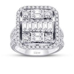 2.61 Carat Diamond Baguette Ring