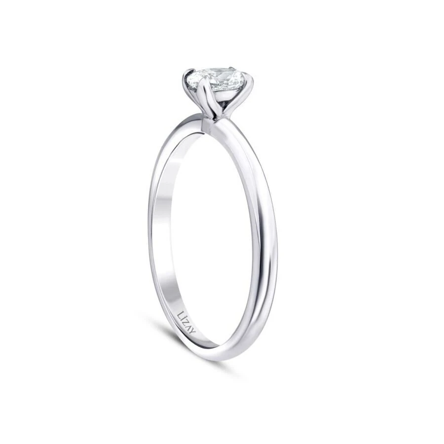 0.40 Carat Diamond Oval Solitaire Engagement Ring