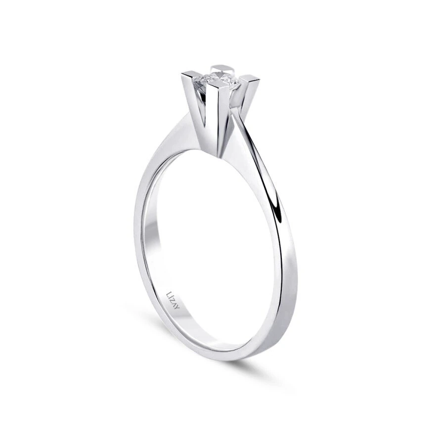 0.10 Carat Diamond Round Solitaire Engagement Ring